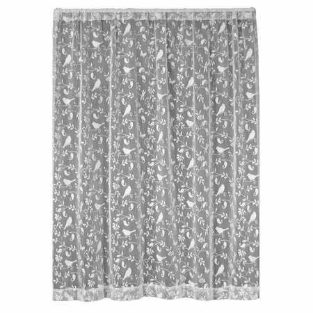 HERITAGELACE Heritage Lace 60 x 96 in. Bristol Garden Panel, White 6305W-6096